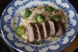 Rosenkohl-Risotto mit Lammkoteletts – Rezept