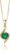 MIORE Jewellery Women’s White Gold / Yellow Gold 9 Carat 375 Gold Chain Women’s Gemstone Necklace with Ruby / Sapphire / Emerald / Topaz in Bezel Setting Curb Chain 45 cm Gold Jewellery in
