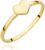 MARKO Women’s Ring Heart 333 Gold Real Gold Ring Women’s Gold Jewellery Ring