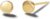14 Carat 585 White/Yellow/Rose Gold Earrings Studs, Mini Round Earrings Jewellery for Women Girls, Diameter 4 mm, Weight: 0.4 g