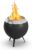 höfats Moon 45 Smokeless Fire Bowl with Low Base Made of Stainless Steel – Enamelled Low Smoke Fire Basket with Wood Carburettor Technology, Two-Stage Combustion Process – Fire Pit with Diameter 45 cm