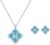 Women’s Clover Birthstone Jewellery Set in 925 Sterling Silver