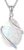 POPLYKE Sterling Silver Teardrop Pendant Necklace Jewellery for Men and Women