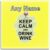 Personalised Gift – Set of 4 x Keep Calm Drink Drink Coasters (Food Design) Unique Coasters for Parties, Diet, Snacks, Beer, Milk, Coffee, Tea