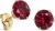 MIORE Women’s 9 Carat Yellow Gold / White Gold 375 Gold Earrings Women’s Gold Stud Earrings Gold with Ruby / Sapphire / Zirconia / Emerald in Prong Setting Hypoallergenic Earrings in High-Quality