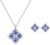 Women’s Clover Birthstone Jewellery Set in 925 Sterling Silver