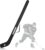 BOOSTEADY Ice Hockey Racket Bag, Extended Hockey Stick Bag, Professional Lightweight and Waterproof Hockey Bag with Adjustable Carry Strap, for Adults and Teenagers