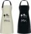 Mr. & Mrs. Cooking Apron Set of 2 – Ideal Wedding Gift & Couple Gifts – Kitchen Apron with 2 Pockets for Cooking, Baking, Anniversary & Engagement