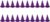 CIYODO Pack of 20 Cardboard Hat Candy Gift Box Paper Purple Halloween Theme Anti Falling for Halloween and Party Packaging