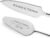 GRAVURZEILE Cake Server with Cake Knife with Personalised Engraving – Hearts – Gift for Wedding – High-Quality Stainless Steel – Dishwasher Safe – Wedding Gifts for Bride and Groom – Silver