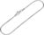NKlaus Necklace 1.2 mm wide snake chain round 925 silver necklace silver chain