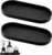 Set of 2 Bathroom Trays, Decorative Trays, Black Silicone Storage Tray, Storage Tray, Cosmetics, Small Oval Tray for Living Room, Bedroom, Sink, Bathtub and Kitchen Sink