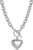 18K White Gold Plated Chunky Cuban Chain Necklace for Women Heart Moon Hypoallergenic Jewelry for Women