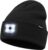 Memoryee Illuminated Hat with LED Light, 4 LED Lamps, USB Rechargeable, Running, Hiking, Hands-Free Headlamp, Winter Warm Knitted Hats, Gifts for Men and Women