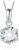 JewelryPalace Round 1ct 1.5ct 2ct 3ct Moissanite Chain Pendant, Simulated Diamond Bridal Jewellery Set, Women’s Silver 925 Necklace with Stone, Jewellery Girls Women Rose Gold 45 cm