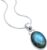 mantraroma Silberkette Damen 925 mit Edelstein