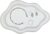 Cloud Shape Jewellery Tray, Decorative Ceramic Jewellery Tray, Jewellery Plate for Rings, Necklaces, Bracelets, Perfume Tray for Cosmetics, Gifts for Girl, Women, Mothers, Daughters (White)