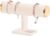 T-Bar Bracelet Holder Jewelry Watch Display Stand Small Jewelry Storage for Girls (Beige)