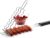 Sausage Turner Vegetable Holder and Sausage Holder Barbecue Sausage Grill Basket Hot Dog Rack Mesh Baskets Grill Rack for 6 Fried Sausages, Kebab Skewers