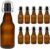 hocz 10 x Empty Swing Bottles 330 ml for Filling Brown – Small Bottles with Swing Top – Set of 10 Clip Glass Bottles Set for Beer, Juice, Drinks, Liquor, Oil, Sauces – Pack of 10, 330 ml, Brown