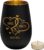 Engraved Lantern – Personalised Hearts with Name and Date – Anniversary Birthday or Valentine’s Day Gift – Black