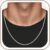 925 Silver Over Chain Men’s 2/2.5/3 mm Wide Wheat Chain Necklace