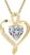 LAVUMO Herzkette 925 Silber/Messing Rosegold Gold Damen Halskette Geschenk
