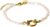 Purelei Pearl Charm Bracelet – Freshwater Pearl & Charm Loop – 14K/18K Gold Plated Stainless Steel – 16-19cm – Elegant Combinable Jewellery – Adjustable