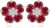 Crystalline Azuria Flower Earrings 18 Carat White Gold-Plated Cubic Zirconia Crystals Flower Stud Earrings for Women and Girls