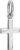 Small Women’s Pendant 585 White Gold 14 Carat Cross Pendant Real Gold for Women and Children with Necklace or without Chain Available