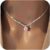 Women’s 925 Silver Necklace, Silver Necklace with Small Pink/White/Green Crystal Pendant, Personalised Waterproof Fashion Jewellery, Necklaces, Gifts for Women, Girlfriend