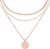 BONNYBIRD® Layering Chain Set Made of Premium Stainless Steel – Boho Chain Women’s in Silver, Gold & Rose Gold, 100% Waterproof & Skin-Friendly BonnyTrio