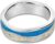 DUR R5105 Women’s Ring Beach Waves Stone Sand Blue 925 Sterling Silver and Real Beach Sand, Precious metal