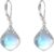 Moonstone Earrings Sterling Silver Filigree Irish Celtic Teardrop Moonstone Drop Earrings Jewellery Gifts for Women