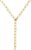 ICRUSH Consistent Necklace Women’s Charm Y Chain Link Chain 18 K