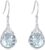 925 Sterling Silver Women’s Moon Earrings Hypoallergenic Ear Hooks Moon and Stars Dangle Earrings Moonstone / Crystal Jewellery for Women
