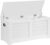 VASAGLE Shoe Bench, Bench with Storage Space, Seat Chest with 2 Safety Hinges, Storage Cabinet, Modern, 40 x 100 x 46 cm, for Hallway, Bedroom, Living Room, White, LSB061T10