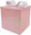 BIOBROWN Medium Gift Boxes with Lids, 23 x 23 x 23 cm, Pink Folding Box for Valentine’s Day, Birthday, Wedding, Baby Shower & All Celebrations