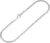 NKlaus Women’s 925 Sterling Silver Round Venetian Chain Bracelet 19cm