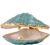 H&D Handmade Treasured Trinket Box Metal Enamel Ring Holder Seashell Gifts Decor Box (pearl mussel)