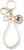 Pearl Bracelet Key Ring Lucky Charm Bag Charm Women Christmas Gifts