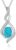 925 Sterling Silver Gemstone Birthstone Necklace Infinity Pendant Jewellery Birthday Jewellery for Women Girls Mother 40 + 5 cm