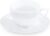 Wilmax Cappuccino Cups Set of 6 Cups with Saucers Coffee Service & Tea Service Coffee Cups For Coffee For Tea For Desserts Gift Set White 170 ml
