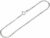 NKlaus Women’s Anchor Chain (38 cm – 80 cm) Made of 925 Silver Flat Rolled Width: 2 mm