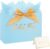 Baby Boy Gift Bag with Card & Tissue Paper 28 x 20 x 10 cm Gift for Birth, Baby Shower, Baby Shower