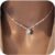 Women’s 925 Silver Necklace, Silver Necklace with Small Pink/White/Green Crystal Pendant, Personalised Waterproof Fashion Jewellery, Necklaces, Gifts for Women, Girlfriend