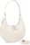 Handtasche Damen Klein Echtes Leder, Halbmond Tasche Schultertasche mit Verstellbarem Gurt zum Crossbody Bag Umhängetasche, Handbags for Women mit Reißverschluss