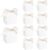 Pack of 24 Small Boxes 7 x 7 x 5 cm, Small Gift Box with Lid and White Bow