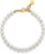 Women’s Gold Pearl Bracelet with Freshwater Pearls 17-20cm