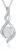 925 Sterling Silver Gemstone Birthstone Necklace Infinity Pendant Jewellery Birthday Jewellery for Women Girls Mother 40 + 5 cm